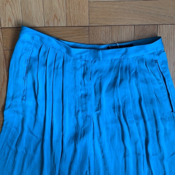 NWT women Rag&Bone Turquoise wide-leg pants. Size2 - Picture 3 of 4